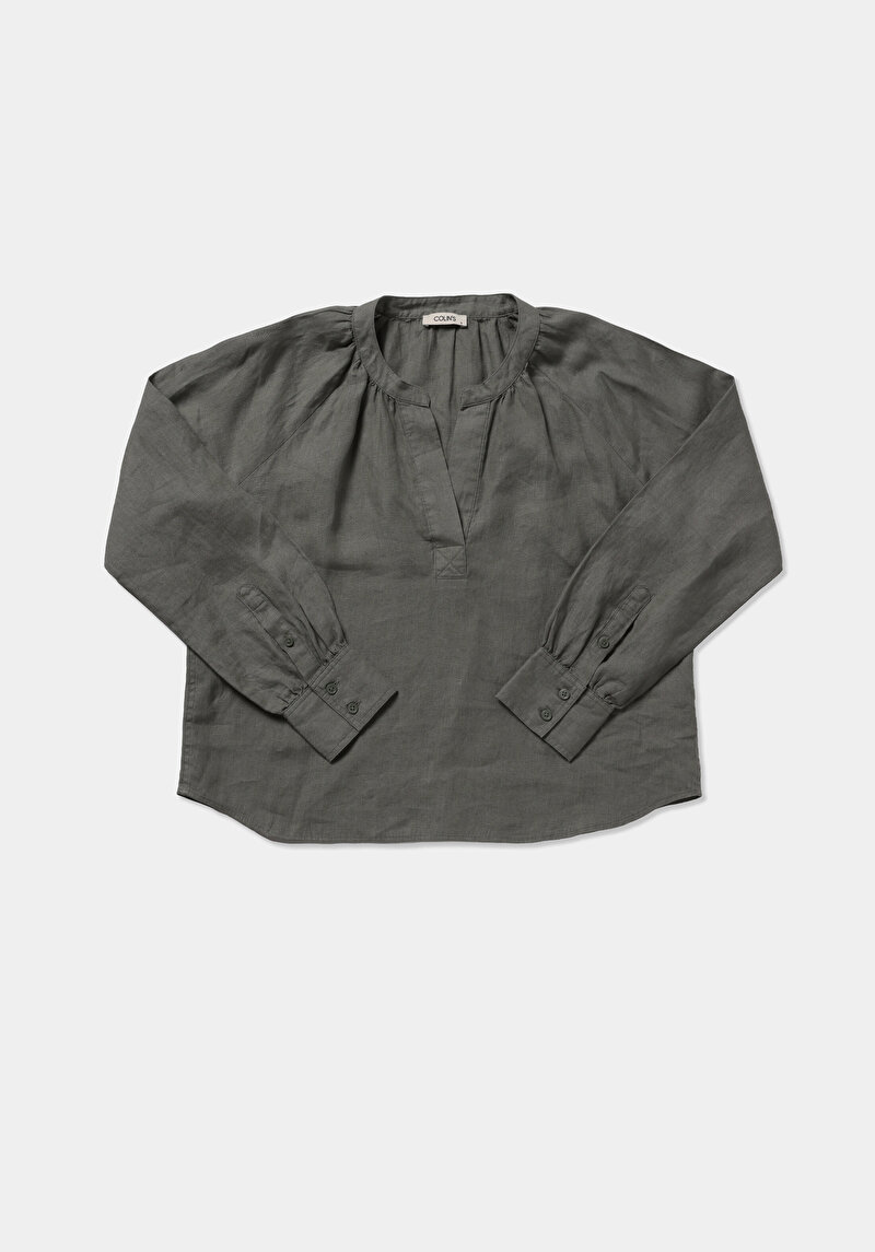 Imagine a Camasa Cu Maneca Lunga De Dama Kaki Fashion Fit  Cl1079050