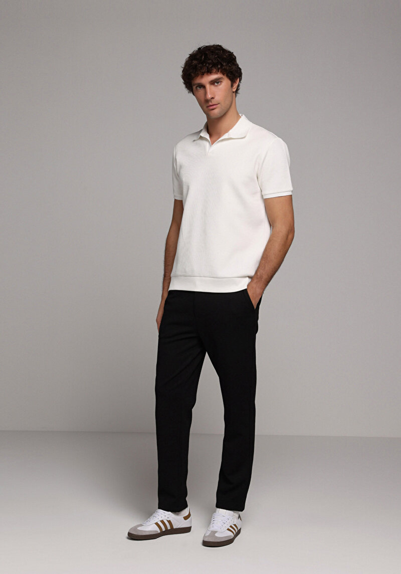 Imagine a Tricou Polo Cu Maneca Scurta De Barbati Alb Regular Fit Cl1079282