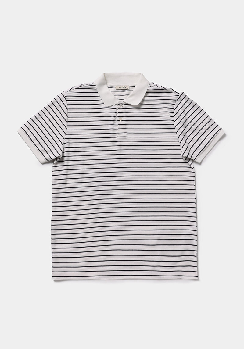 Imagine a Tricou Polo Cu Maneca Scurta De Barbati Alb Regular Fit  Cl1078503