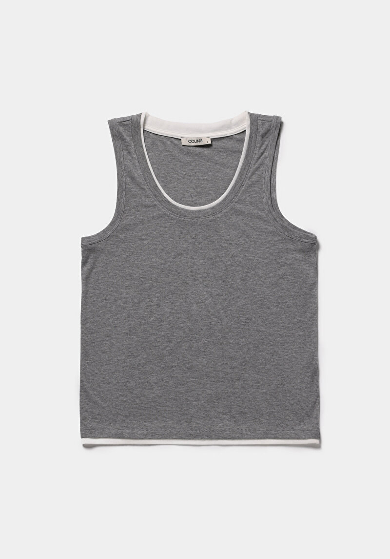 Imagine a Maiou De Dama Gri Slim Fit  Cl1078671