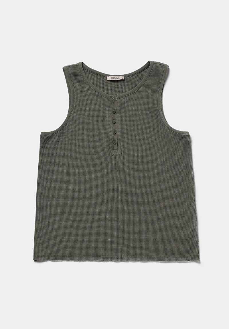 Imagine a Maiou De Dama Kaki Slim Fit  Cl1078866