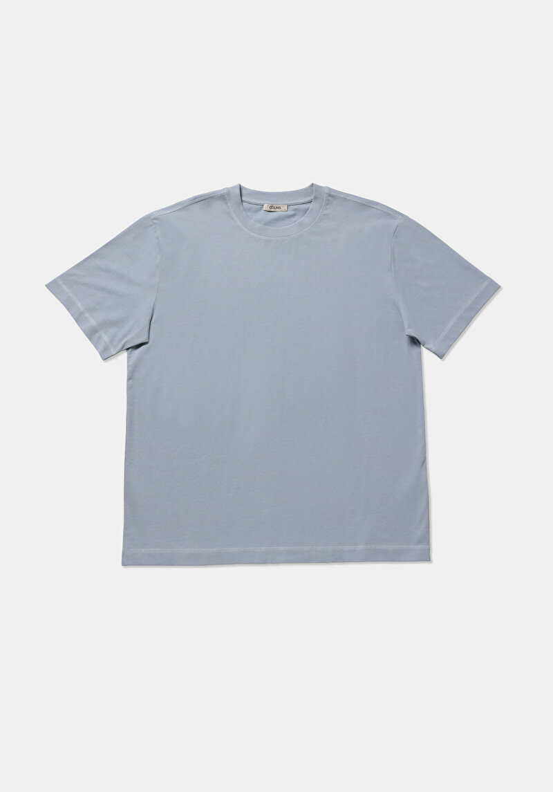 Imagine a Tricou Cu Maneca Scurta De Barbati Albastru Comfort Fit  Cl1079049