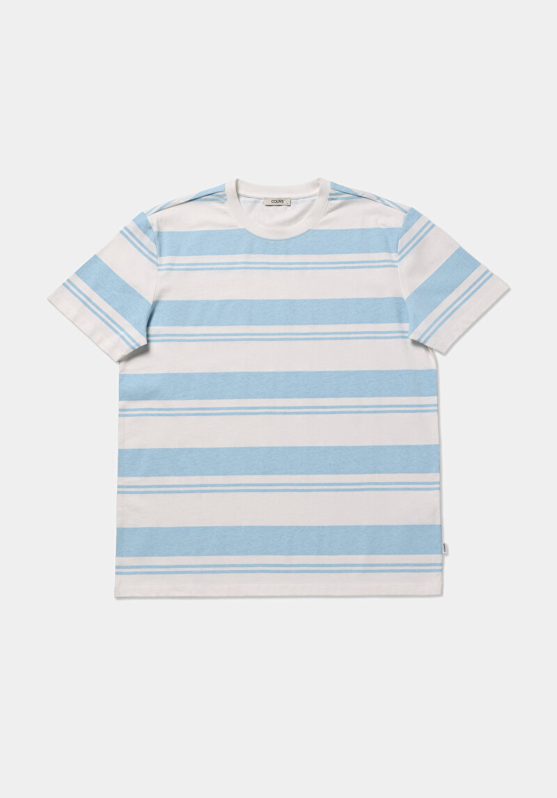 Imagine a Tricou Cu Maneca Scurta De Barbati Albastru Regular Fit  Cl1080255