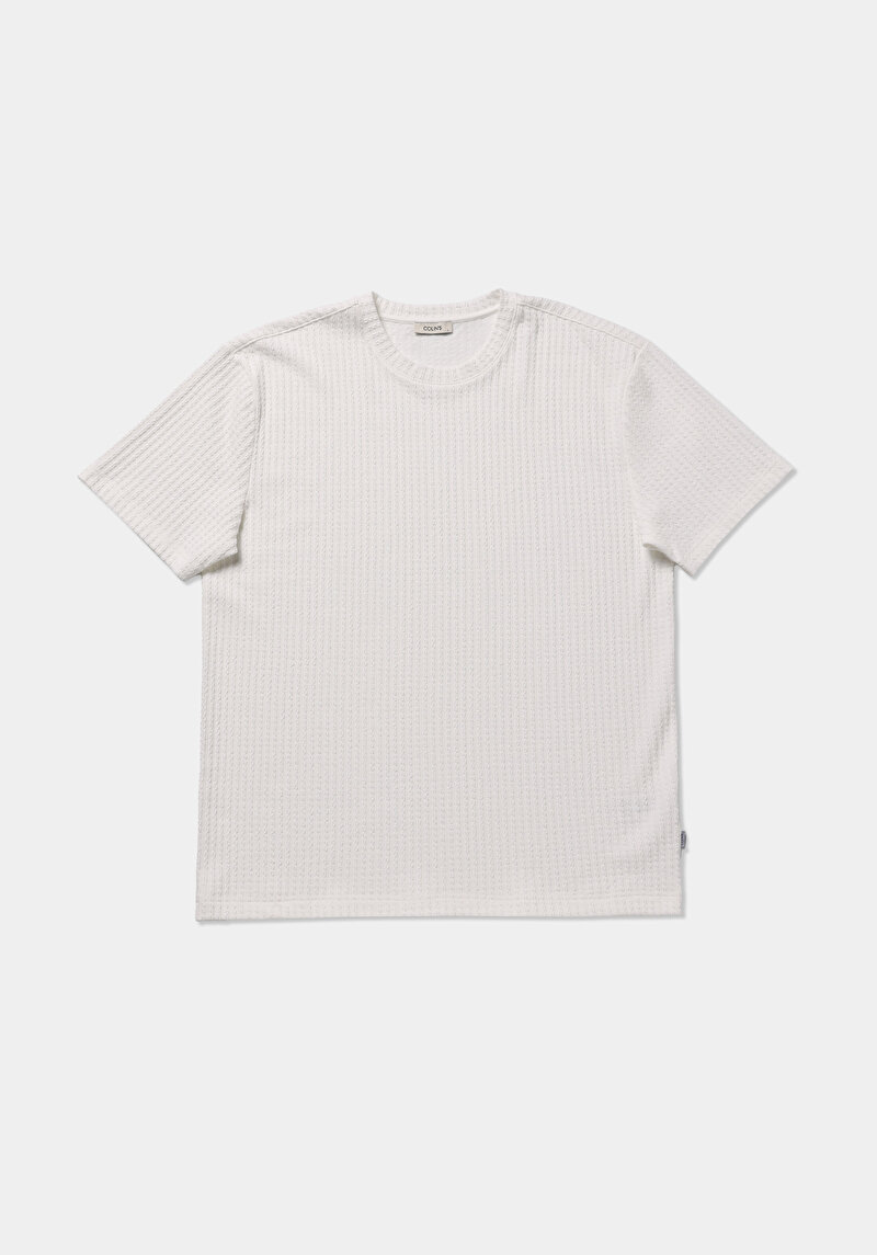 Imagine a Tricou Cu Maneca Scurta De Barbati Alb Comfort Fit  Cl1080261