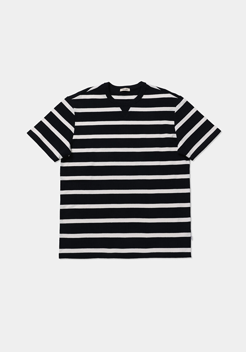 Imagine a Tricou Cu Maneca Scurta De Barbati Albastru Marin Comfort Fit  Cl1080390