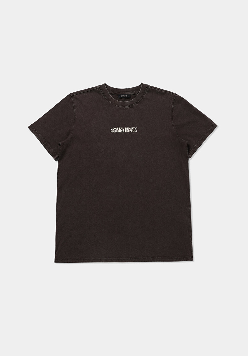 Imagine a Tricou Cu Maneca Scurta De Dama Maro Regular Fit  Cl1080462