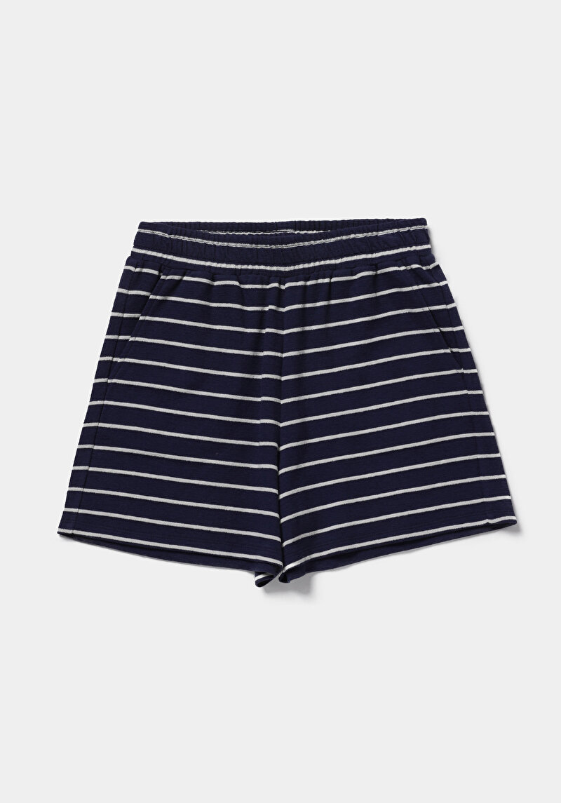 Imagine a Short / Pantaloni Scurti De Dama Albastru Marin Regular Fit  Cl1078836