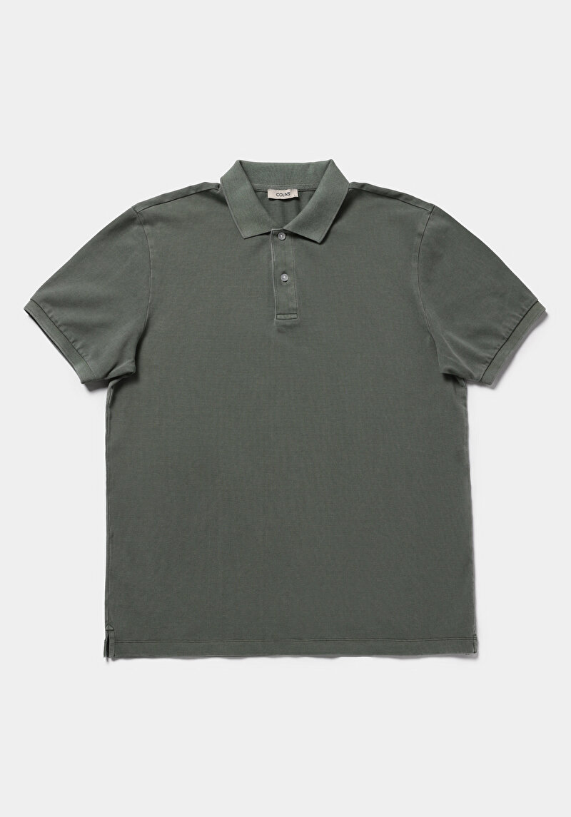 Imagine a Tricou Polo Cu Maneca Scurta De Barbati Verde Regular Fit  Cl1080995