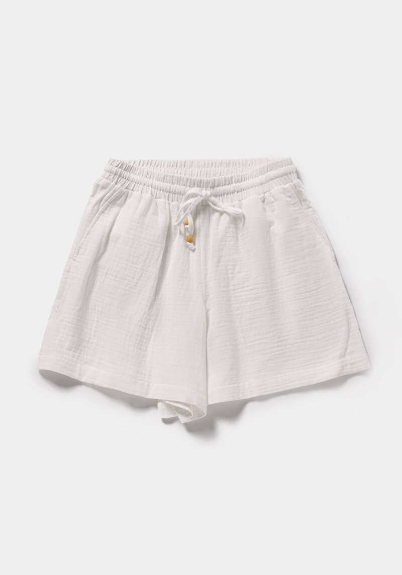 Imagine a Short / Pantaloni Scurti De Dama Alb Regular Fit  Cl1081032
