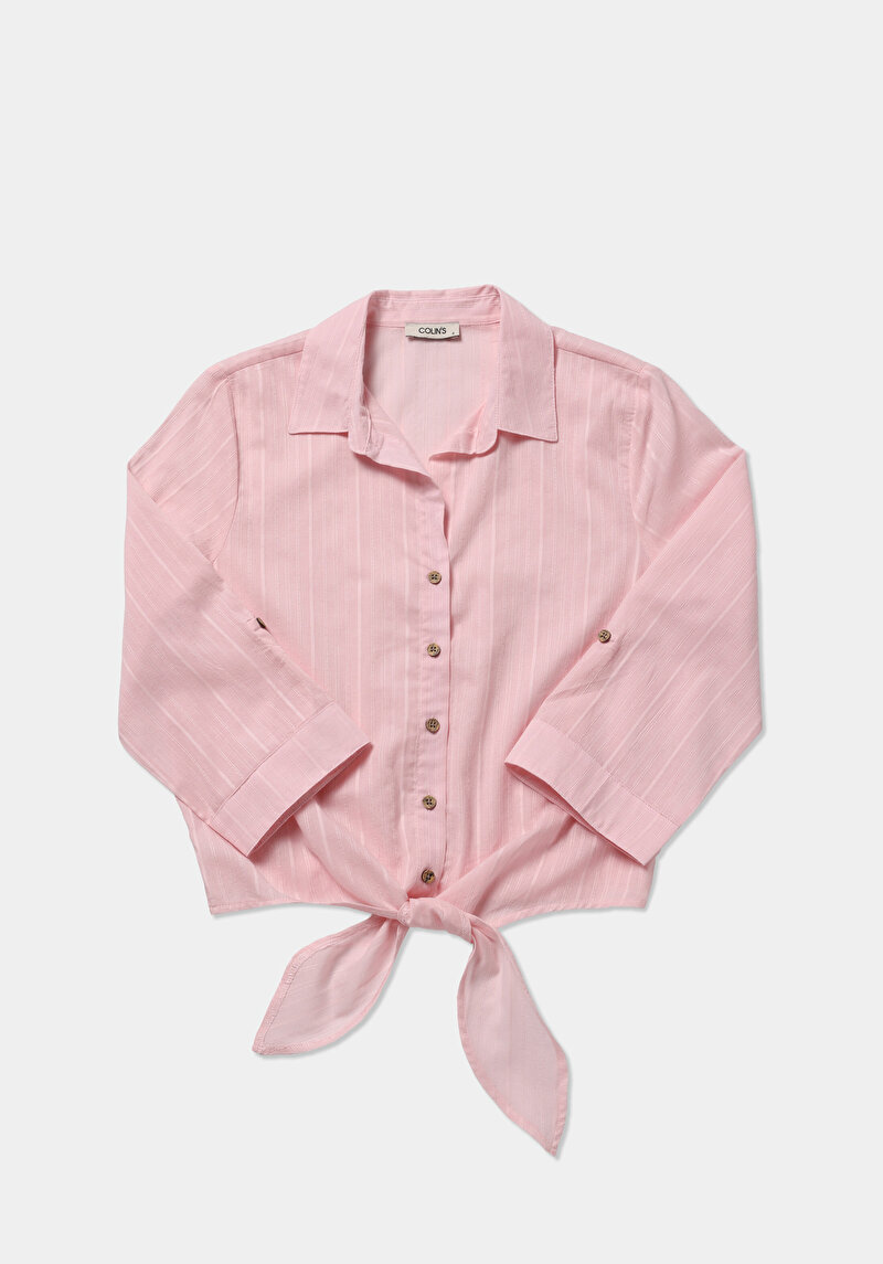 Imagine a Camasa Cu Maneca Lunga De Dama Somon Fashion Fit  Cl1081150