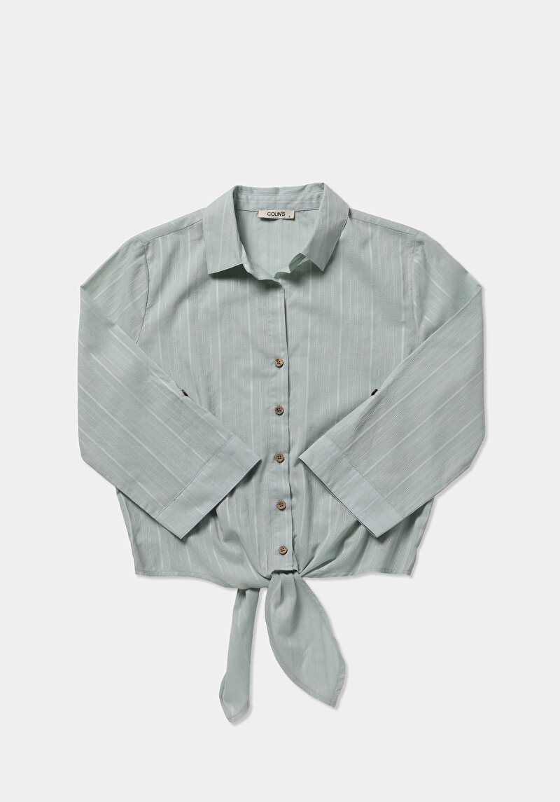 Imagine a Camasa Cu Maneca Lunga De Dama Verde Fashion Fit  Cl1081150