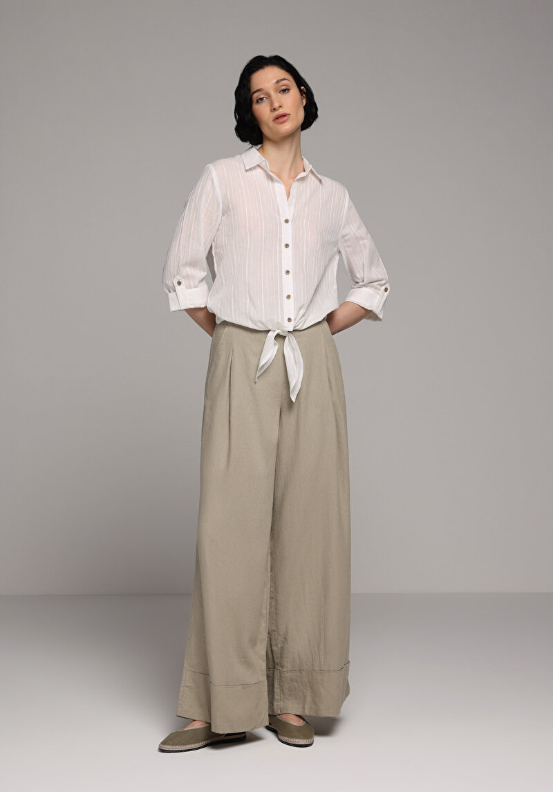 Imagine a Pantaloni De Dama Verde Regular Fit Cl1074353