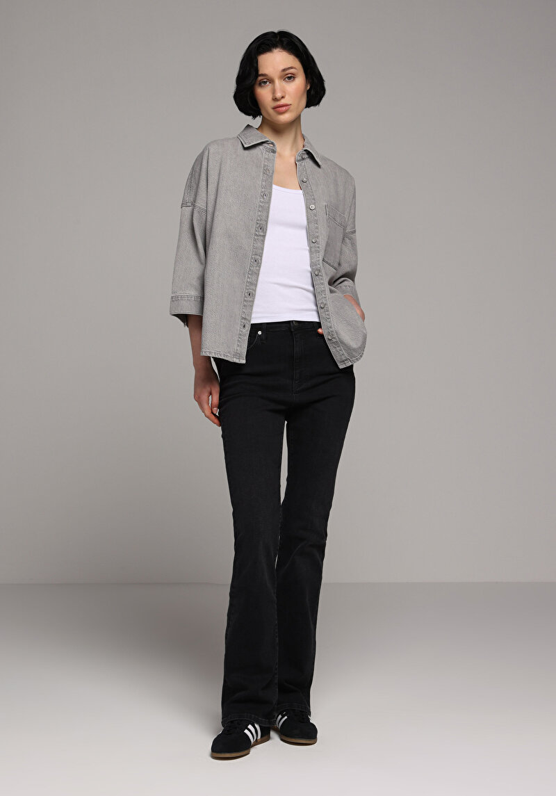 Imagine a Pantaloni De Dama Negru Slim Fit 797 Adel Cl1078201