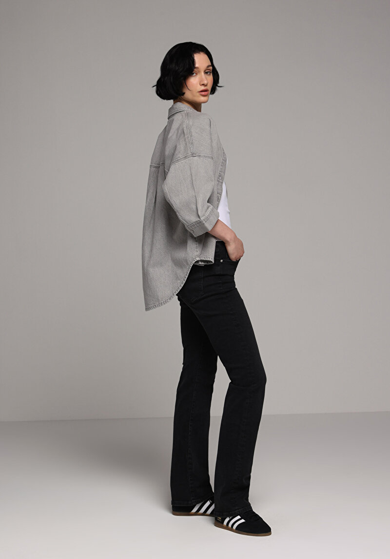 Imagine a Pantaloni De Dama Negru Slim Fit 797 Adel Cl1078201