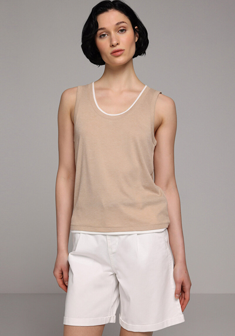 Imagine a Maiou De Dama Bej Slim Fit  Cl1078671