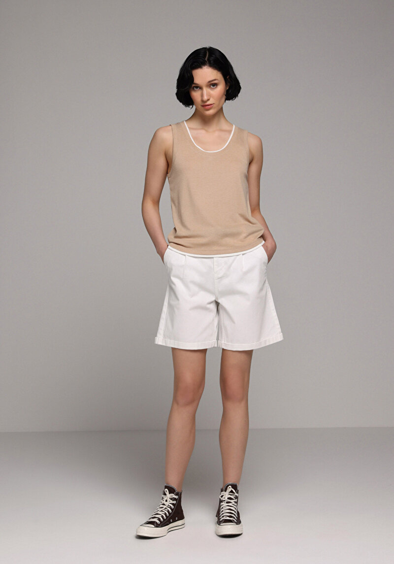 Imagine a Maiou De Dama Bej Slim Fit Cl1078671