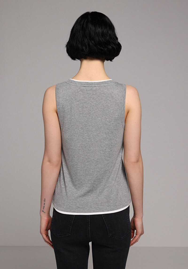 Imagine a Maiou De Dama Gri Slim Fit Cl1078671