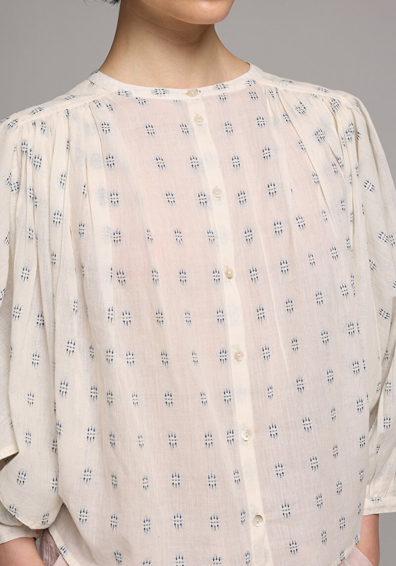 Imagine a Bluza Cu Maneca Lunga De Dama Ecru Fashion Fit  Cl1078308