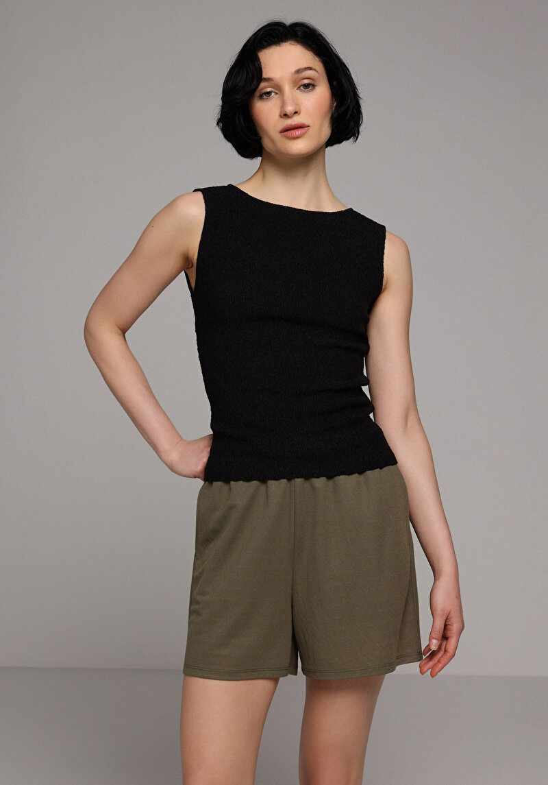 Imagine a Short / Pantaloni Scurti De Dama Verde Regular Fit  Cl1078851