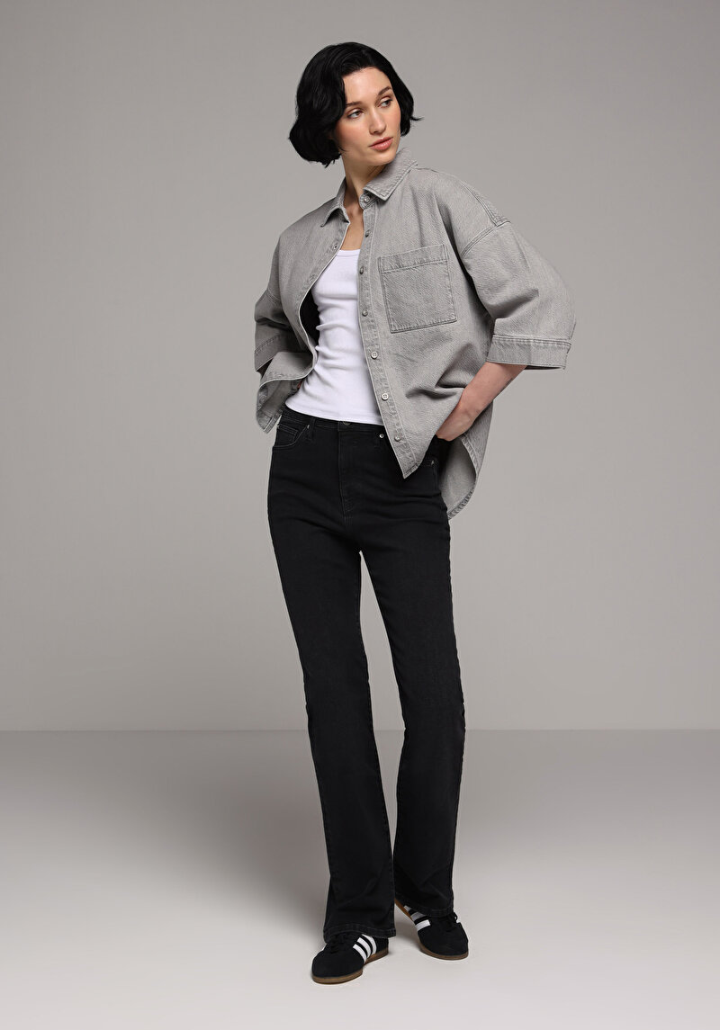 Imagine a Camasa Cu Maneca Lunga De Dama Oversize Fit Cl1079818