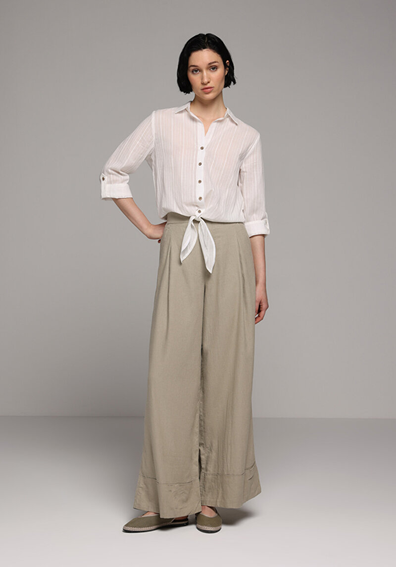 Imagine a Camasa Cu Maneca Lunga De Dama Alb Fashion Fit  Cl1081150