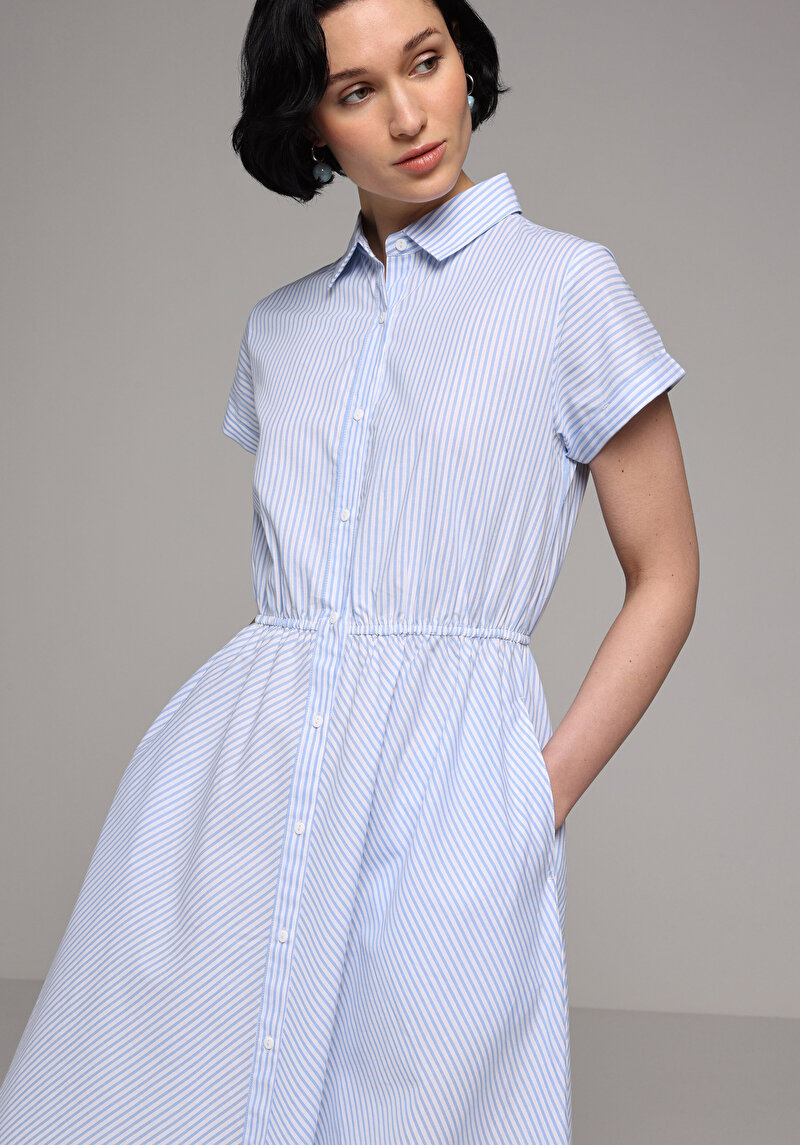 Imagine a Rochie De Dama Albastru Regular Fit Cl1081471