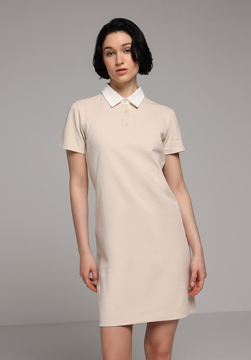 Imagine a Rochie De Dama Bej Slim Fit Cl1079912