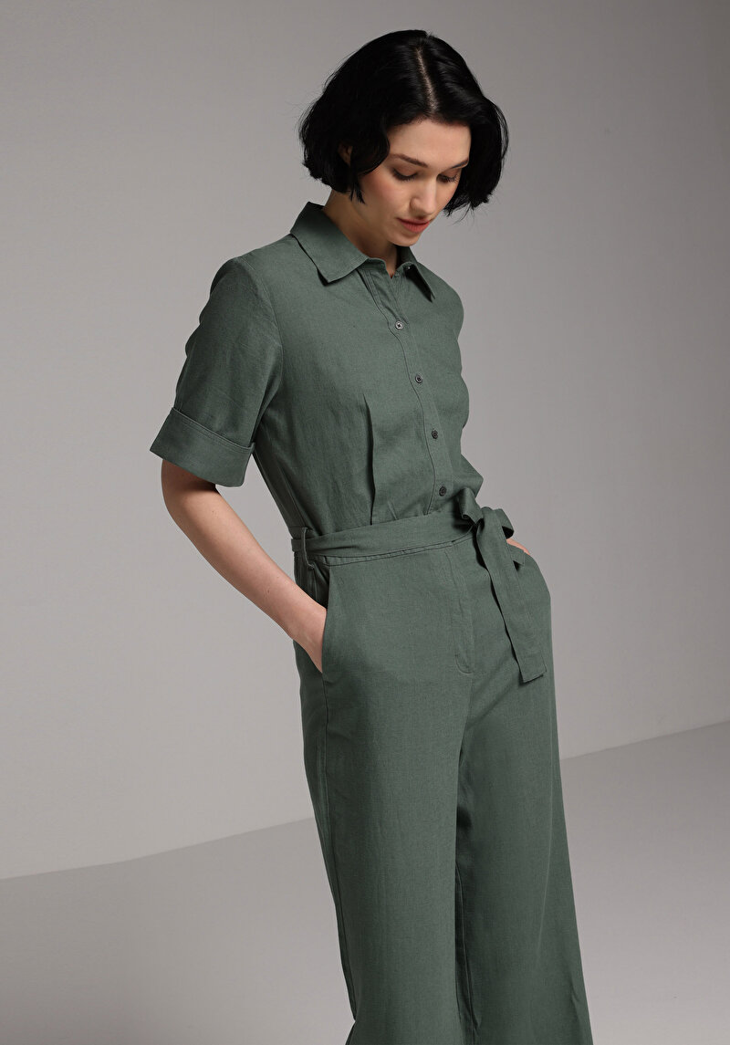 Imagine a Global / Total De Dama Verde Regular Fit  Cl1078728