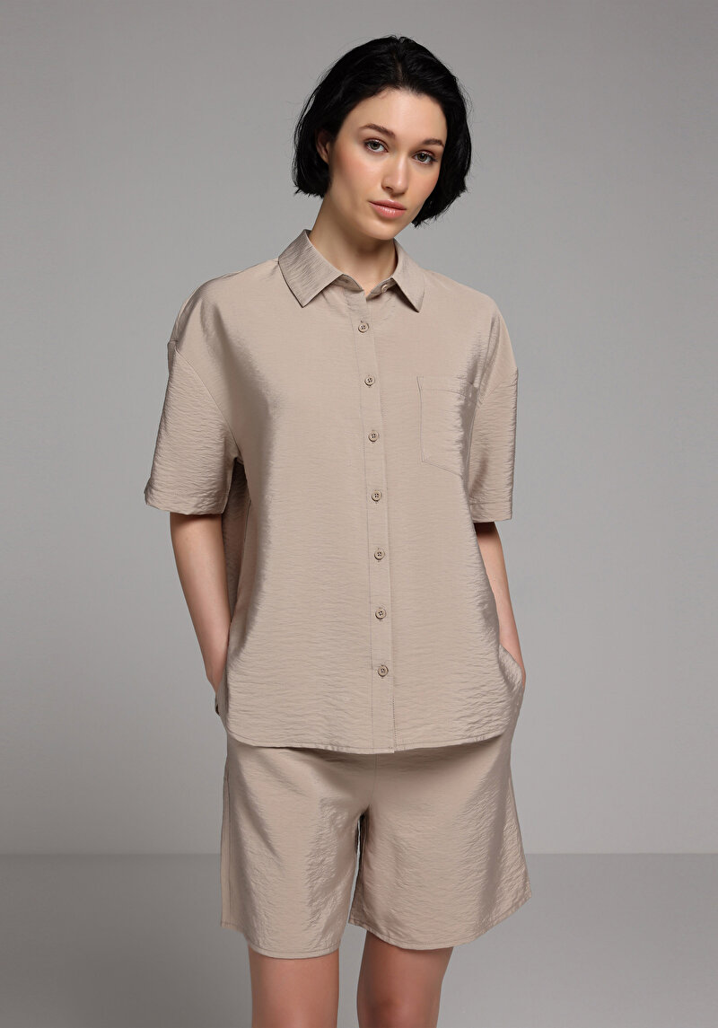 Afișați detalii pentru Camasa Cu Maneca Scurta De Dama  Fashion Fit  Cl1078919