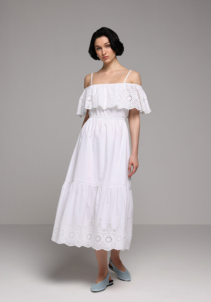 Imagine a Rochie De Dama Alb Regular Fit Cl1079924