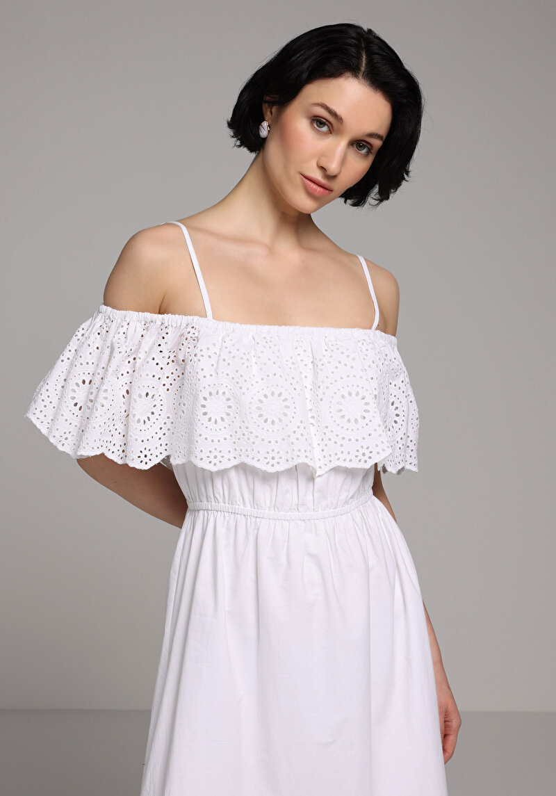 Imagine a Rochie De Dama Alb Regular Fit Cl1079924