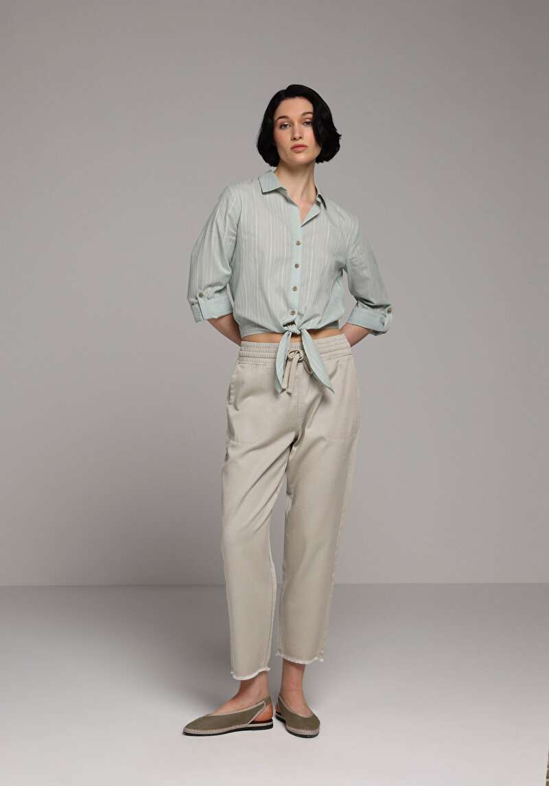 Imagine a Camasa Cu Maneca Lunga De Dama Verde Fashion Fit Cl1081150