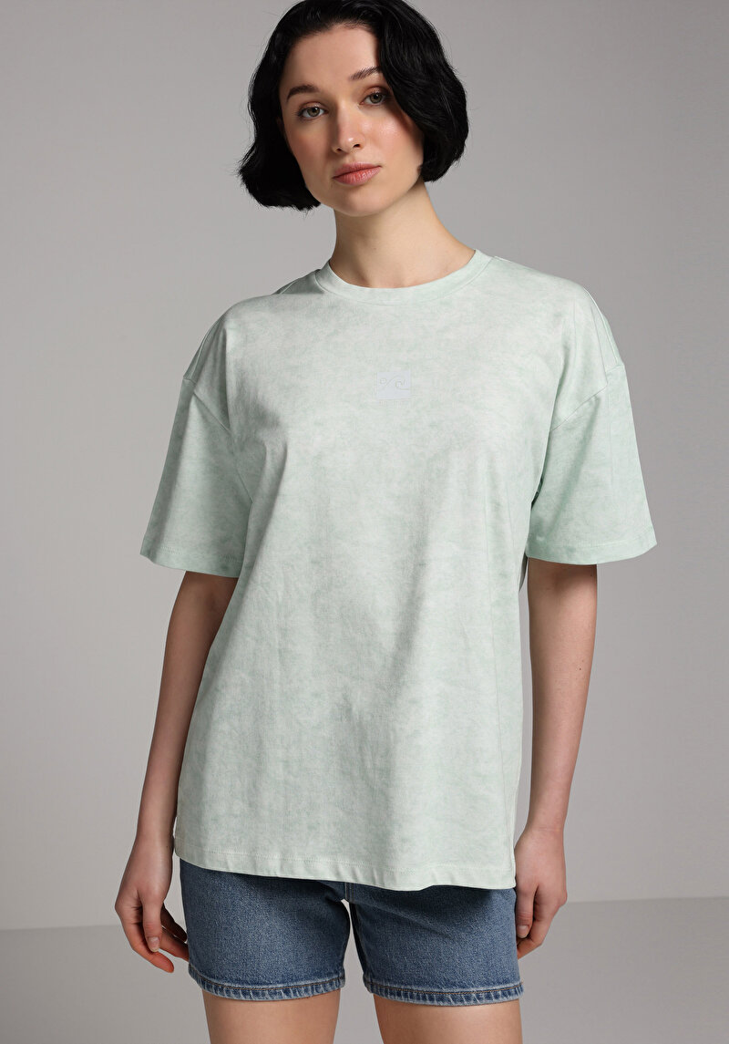 Imagine a Tricou Cu Maneca Scurta De Dama Verde Relaxed Fit Cl1078636