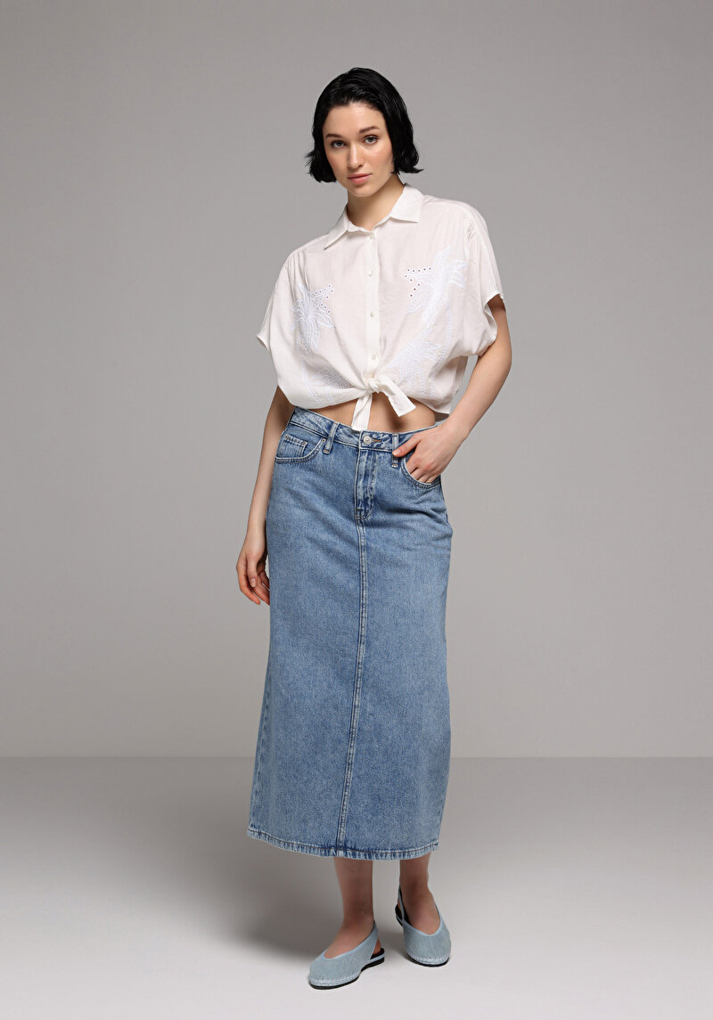 Imagine a Fusta De Dama Denim Slim Fit Cl1081418