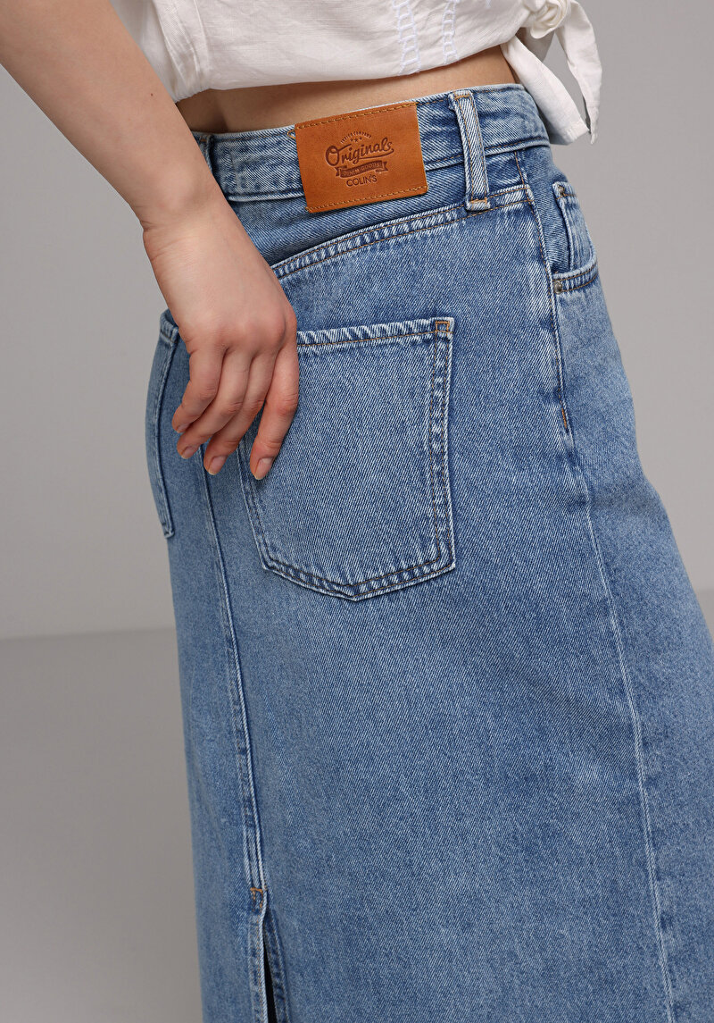 Afișați detalii pentru Fusta De Dama Denim Slim Fit  Cl1081418