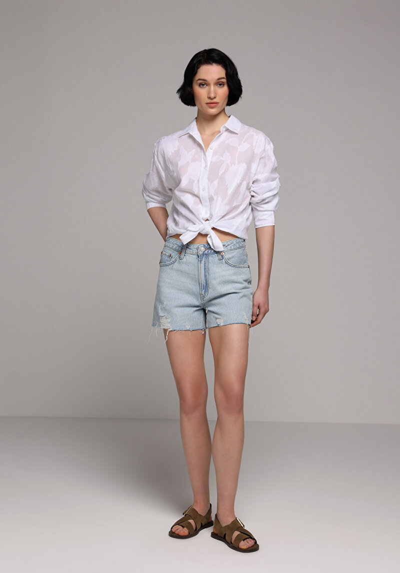 Imagine a Short / Pantaloni Scurti De Dama Mom Fit Cl1081479