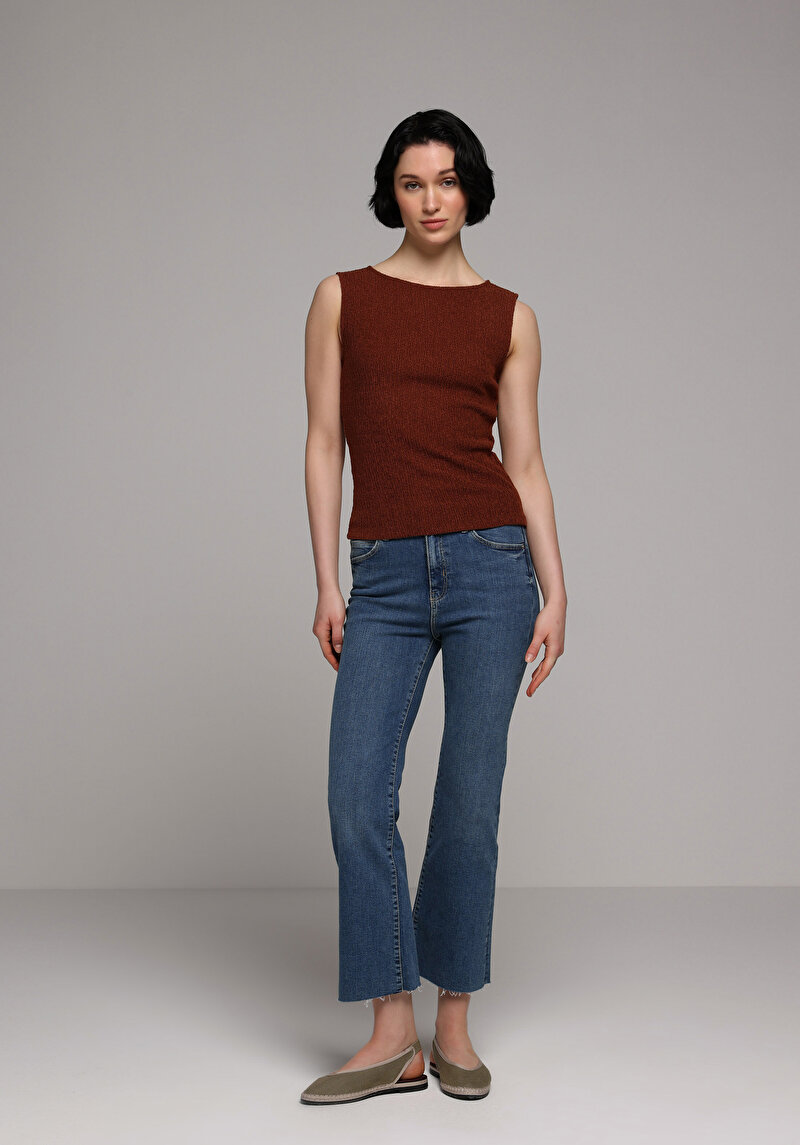 Imagine a Pantaloni De Dama Albastru Slim Fit 771 Emery Cl1081743