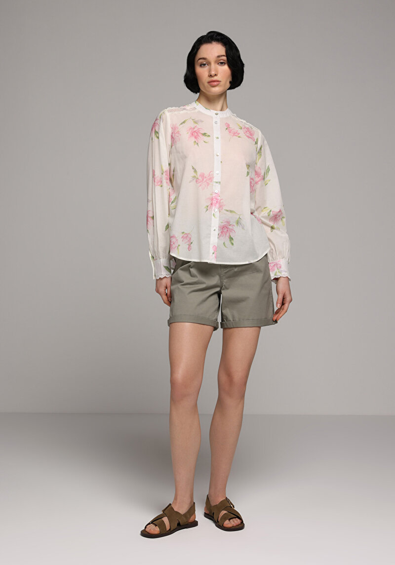 Imagine a Camasa Cu Maneca Lunga De Dama Roz Fashion Fit  Cl1078692