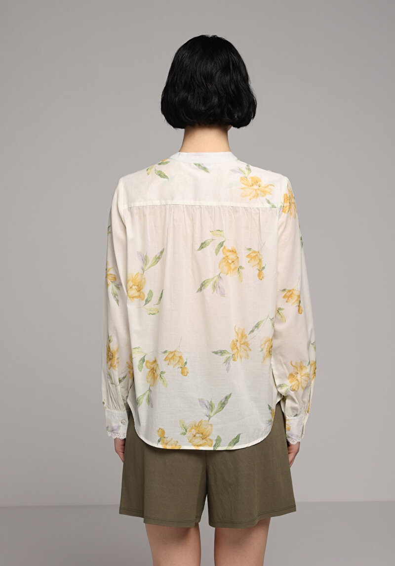 Imagine a Camasa Cu Maneca Lunga De Dama Galben Fashion Fit Cl1078692