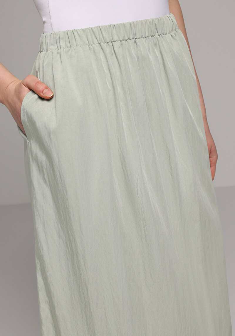 Imagine a Fusta De Dama Verde Midi  Cl1080028