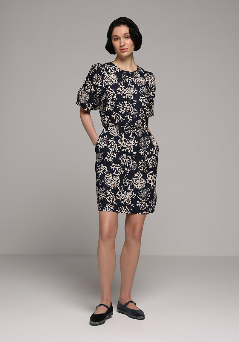 Imagine a Rochie De Dama Albastru Marin Regular Fit Cl1080556