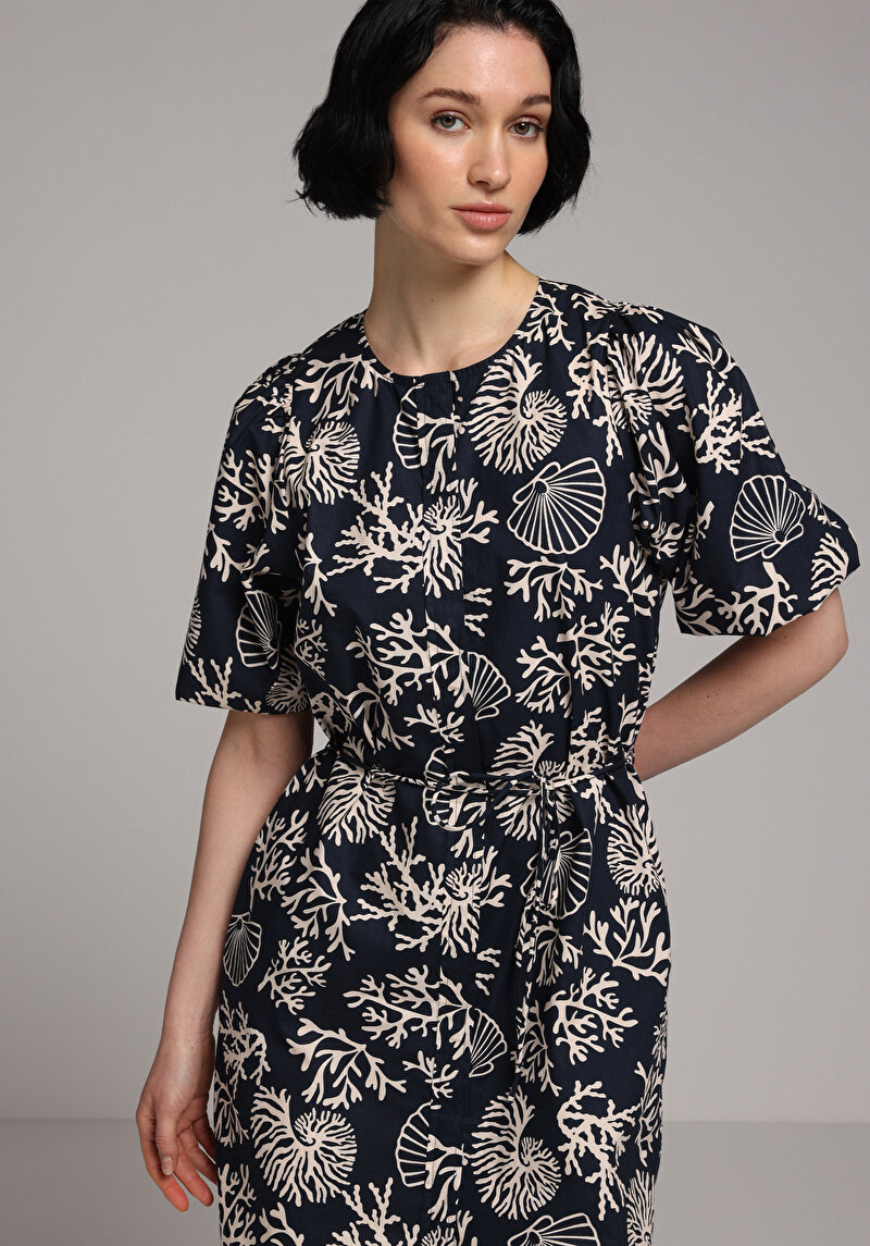 Imagine a Rochie De Dama Albastru Marin Regular Fit Cl1080556