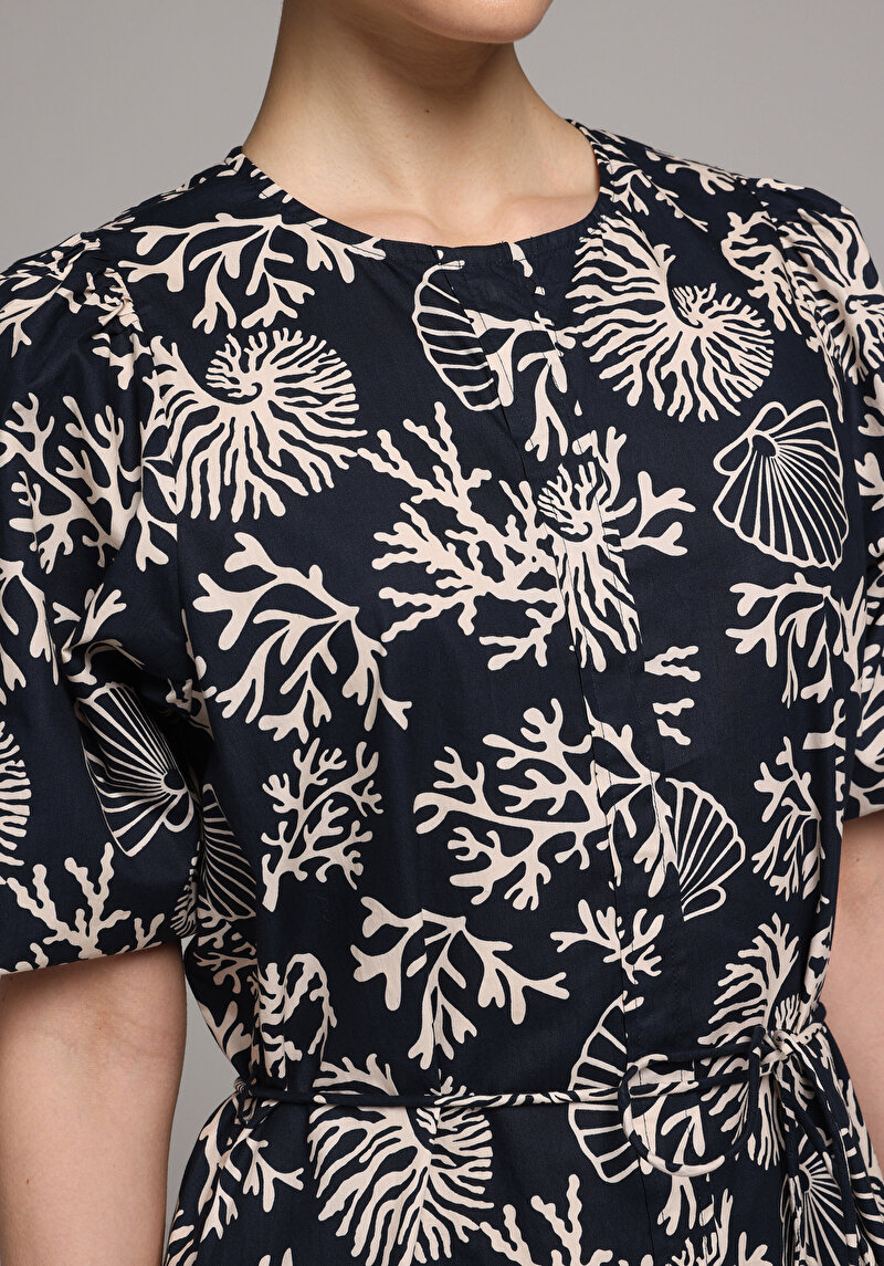 Imagine a Rochie De Dama Albastru Marin Regular Fit Cl1080556