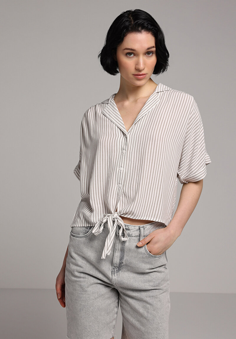 Imagine a Camasa Cu Maneca Scurta De Dama Verde Fashion Fit  Cl1081472