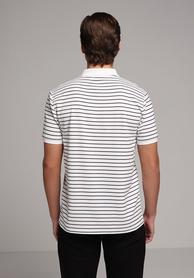 Imagine a Tricou Polo Cu Maneca Scurta De Barbati Alb Regular Fit  Cl1078503