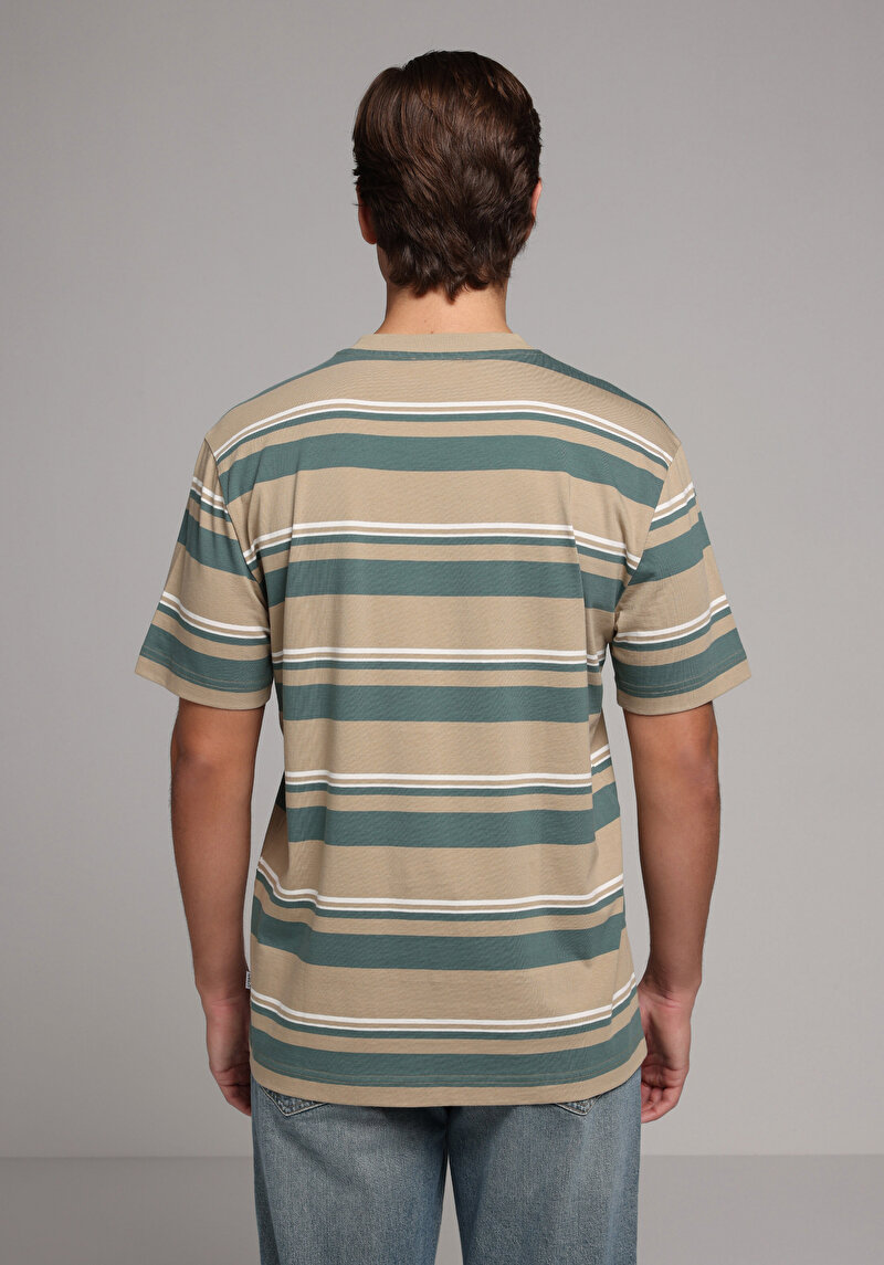 Imagine a Tricou Cu Maneca Scurta De Barbati Bej Comfort Fit Cl1078795