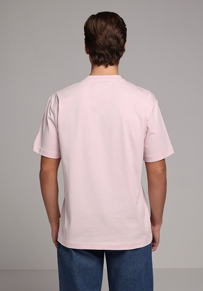 Imagine a Tricou Cu Maneca Scurta De Barbati Roz Comfort Fit Cl1079049