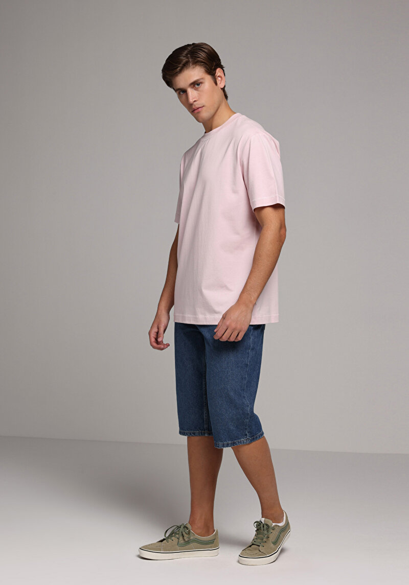 Imagine a Tricou Cu Maneca Scurta De Barbati Roz Comfort Fit  Cl1079049