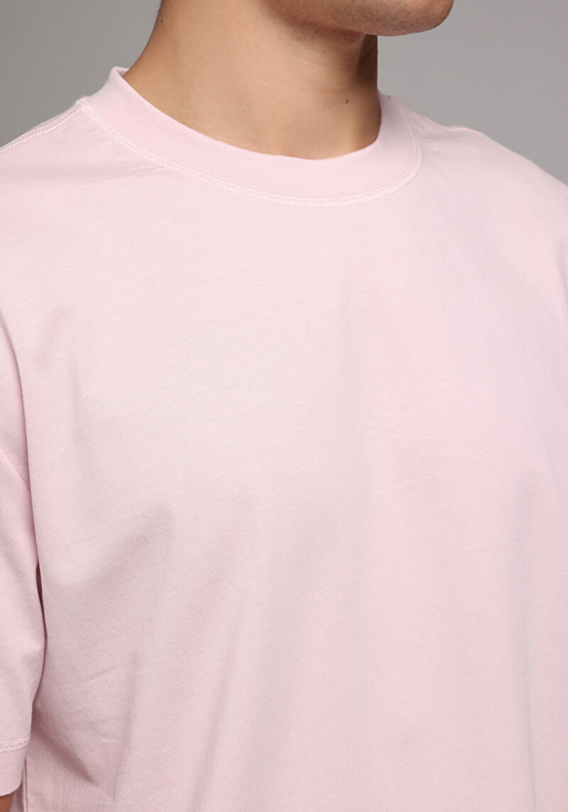 Imagine a Tricou Cu Maneca Scurta De Barbati Roz Comfort Fit Cl1079049