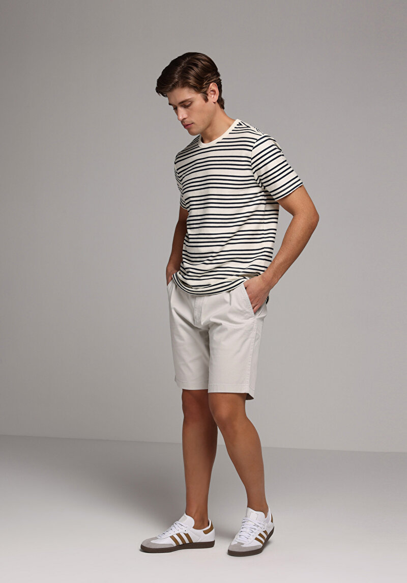 Imagine a Short / Pantaloni Scurti De Barbati Piatră Regular Fit Cl1080007